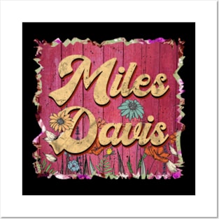 Classic Davis Personalized Flowers Proud Name Posters and Art